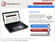 Tablet Screenshot of pokerclock.com